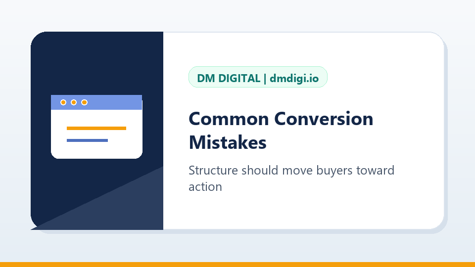 Common Conversion Mistakes and How to Fix Them visual for Common Conversion-focused Websites Mistakes to Avoid