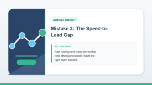 Mistake 3: The Speed-to-Lead Gap visual for Paid Ads Tied To Pipeline: Questions Buyers Ask Before They Invest